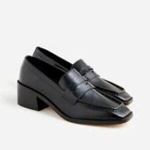J Crew Stacked Heal Loafer